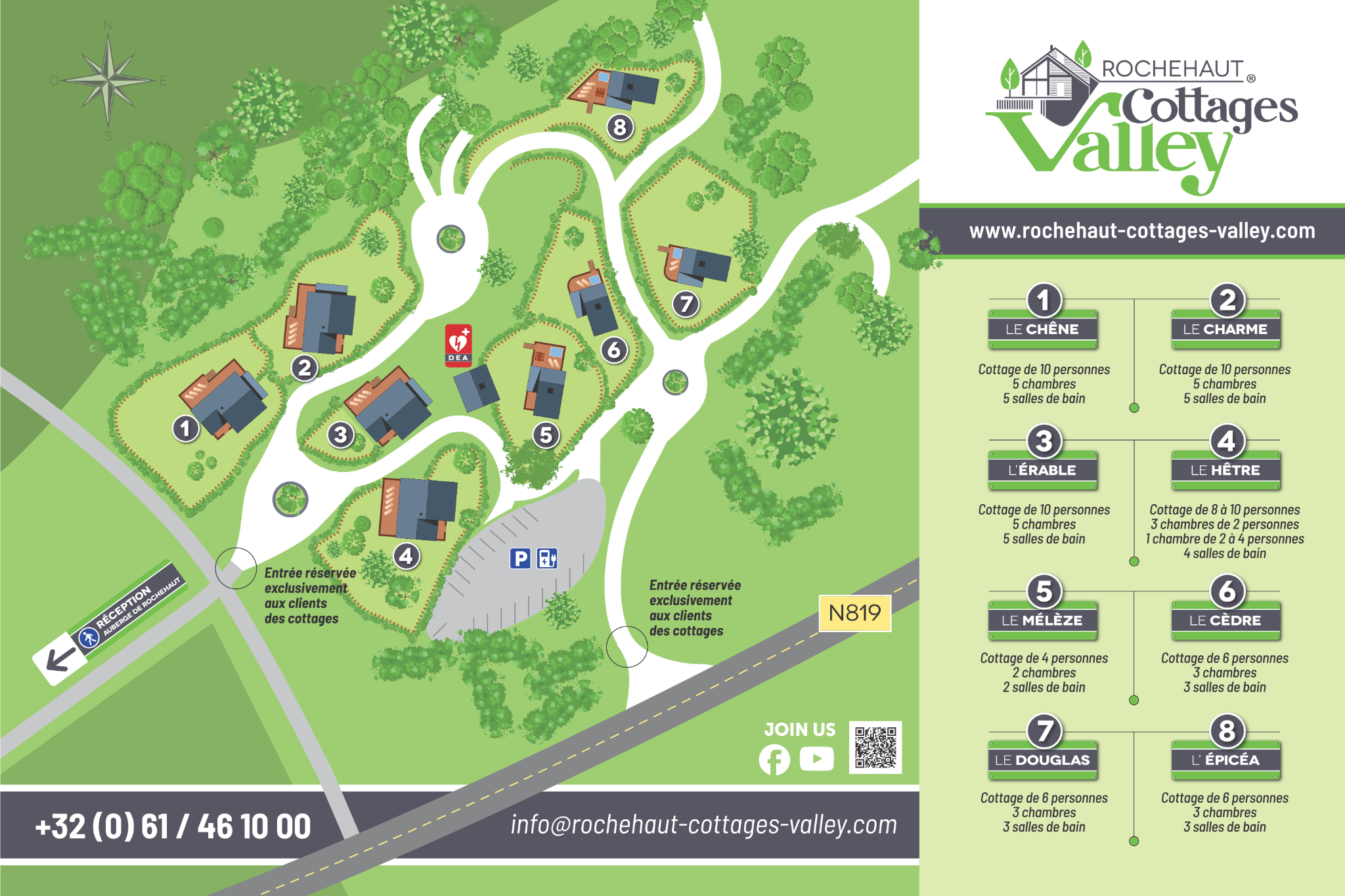 Rochehaut Cottages Valley Plan