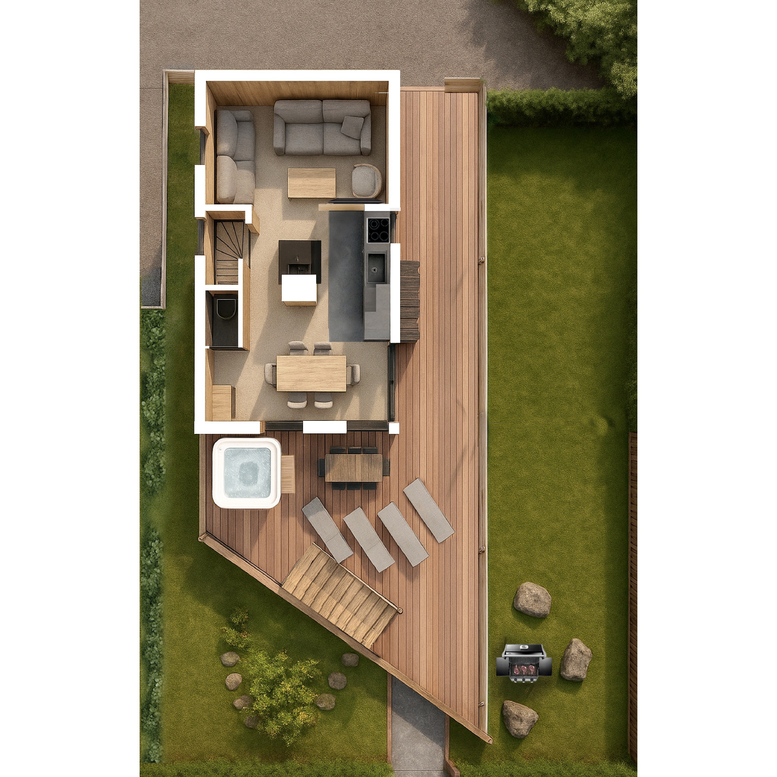 COTTAGE 6 PERSONNES - REZ-DE-CHAUSSEE - EPICEA